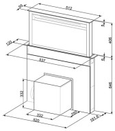 Встраиваемая вытяжка smeg KDD 60VXE-2