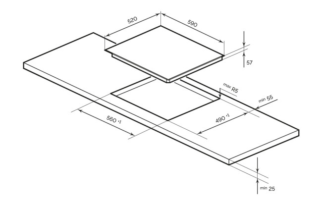 Электрическая варочная панель LEX EVI 641A GR