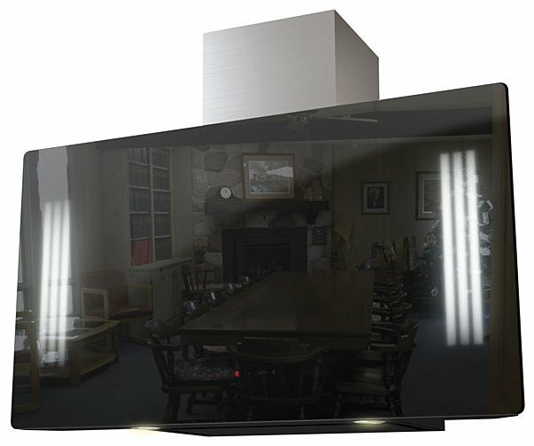 Каминная вытяжка Krona Naomi Silent Mirror 5P-S 900 black