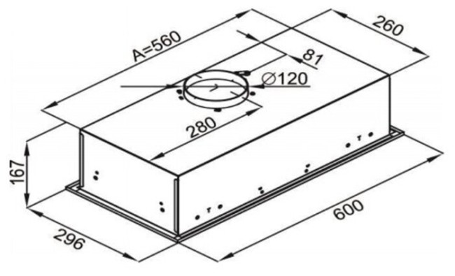Встраиваемая вытяжка MAUNFELD Crosby Light C 60 белый