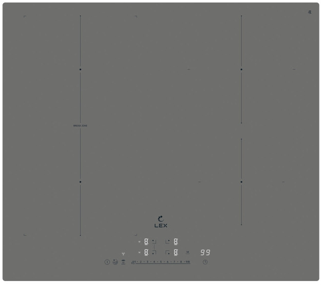 Электрическая варочная панель LEX EVI 641A I GR