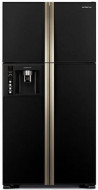 Холодильник HITACHI R-W722 FPU1 GBK черное стекло