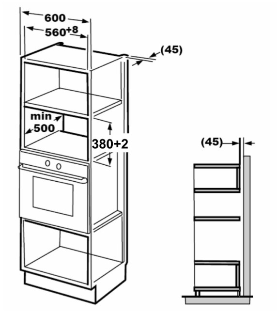 Встраиваемая микроволновая печь Exiteq EXM-107
