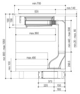 Встраиваемая вытяжка Faber HOO-B GLASS BK A52