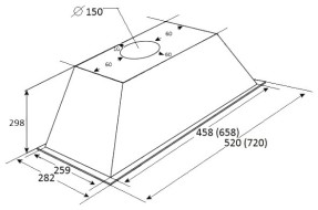 Встраиваемая вытяжка Kuppersberg Inlinea 52 B Встраиваемая вытяжка Kuppersberg Inlinea 52 B