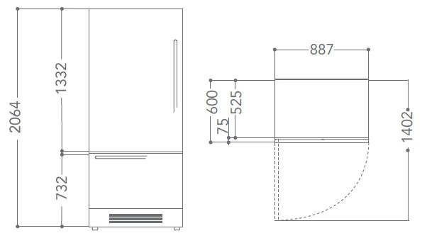 Встраиваемый холодильник KitchenAid KCZCX 20900L