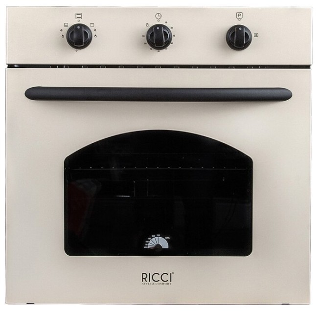 Встраиваемый газовый духовой шкаф RICCI RGO-610BG