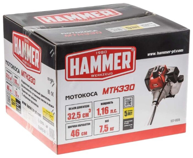 Триммер бензиновый Hammer MTK330 Триммер бензиновый Hammer MTK330
