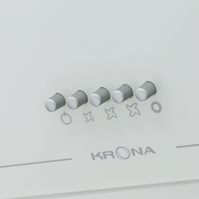 Каминная вытяжка Krona Jina 600 WHITE PB