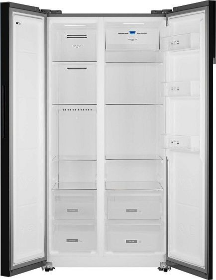 Холодильник WEISSGAUFF WSBS 600 NoFrost Inverter Blue Glass Холодильник WEISSGAUFF WSBS 600 NoFrost Inverter Blue Glass