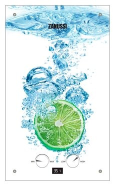 Проточный водонагреватель Zanussi GWH 10 Fonte Glass Lime Проточный водонагреватель Zanussi GWH 10 Fonte Glass Lime