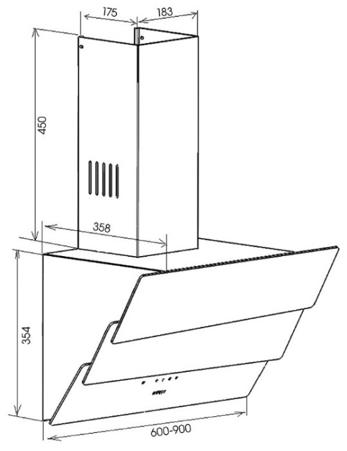 Каминная вытяжка Schaub Lorenz SLD DY6724