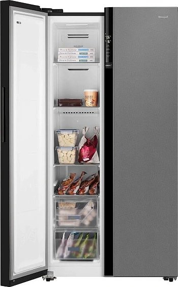 Холодильник WEISSGAUFF WSBS 600 NoFrost Inverter Bru Steel Glass Холодильник WEISSGAUFF WSBS 600 NoFrost Inverter Bru Steel Glass