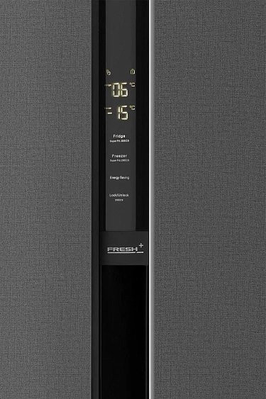Холодильник WEISSGAUFF WSBS 600 NoFrost Inverter Bru Steel Glass Холодильник WEISSGAUFF WSBS 600 NoFrost Inverter Bru Steel Glass