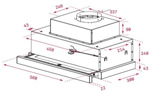Встраиваемая вытяжка TEKA WISH Maestro CNL 6815 PLUS INOX (40436840)