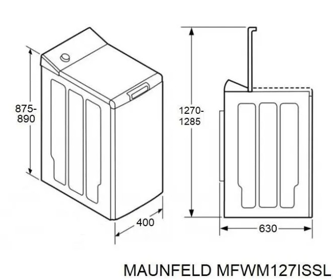 Стиральная машина Maunfeld MFWM127ISSL Стиральная машина Maunfeld MFWM127ISSL