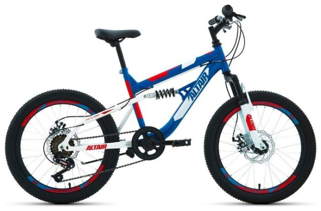 Подростковый горный (MTB) велосипед ALTAIR MTB FS 20 Disc (2020)