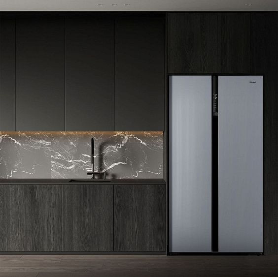 Холодильник WEISSGAUFF WSBS 600 NoFrost Inverter Dark Grey Glass Холодильник WEISSGAUFF WSBS 600 NoFrost Inverter Dark Grey Glass