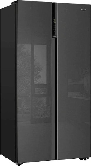 Холодильник WEISSGAUFF WSBS 600 NoFrost Inverter Inox Glass Холодильник WEISSGAUFF WSBS 600 NoFrost Inverter Inox Glass