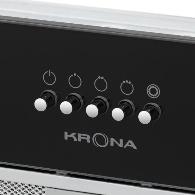 Встраиваемая вытяжка Krona Elisa Glass Black 600 PB
