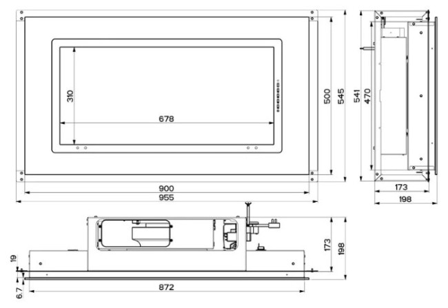 Встраиваемая вытяжка Faber HEAVEN GLASS 2.0 WH Flat A90 Встраиваемая вытяжка Faber HEAVEN GLASS 2.0 WH Flat A90