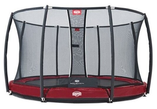 Каркасный батут Berg InGround Elite 380 + Safety Net Deluxe 380х380х20 см Каркасный батут Berg InGround Elite 380 + Safety Net Deluxe 380х380х20 см