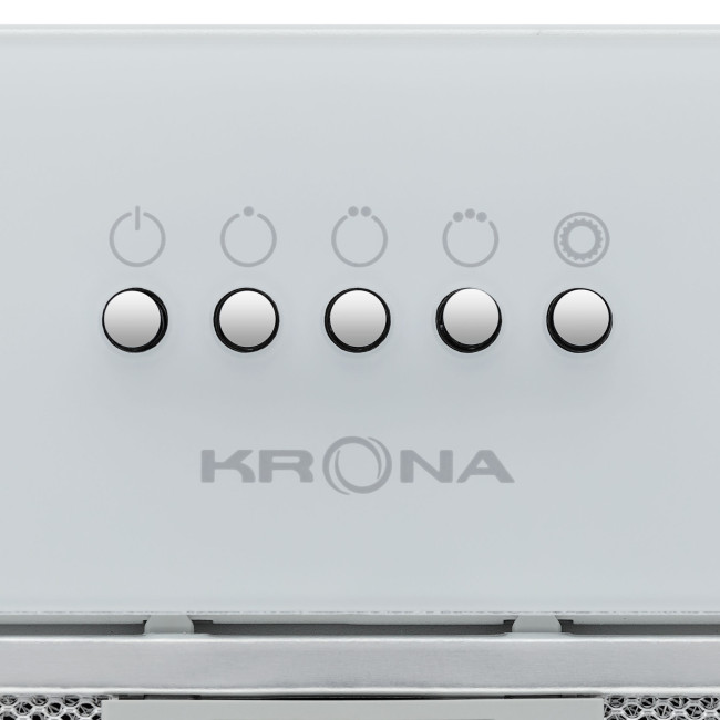 Встраиваемая вытяжка Krona Liusa 600 Glass White PB Встраиваемая вытяжка Krona Liusa 600 Glass White PB