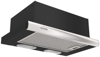 Вытяжка Elikor Интегра 50П-400-В2Л КВ II М-400-50-250 черный/нерж.
