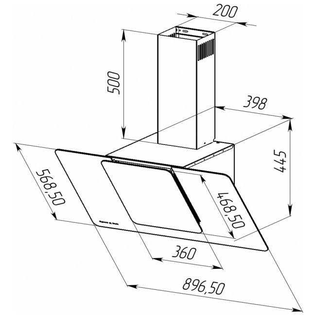 Каминная вытяжка Zigmund & Shtain K 150.9 W Каминная вытяжка Zigmund & Shtain K 150.9 W