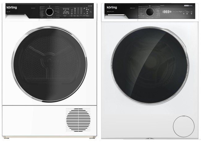 Комплект стиральная и сушильная машина Korting KWM 58ILS1297 + KD 60L97 Комплект стиральная и сушильная машина Korting KWM 58ILS1297 + KD 60L97