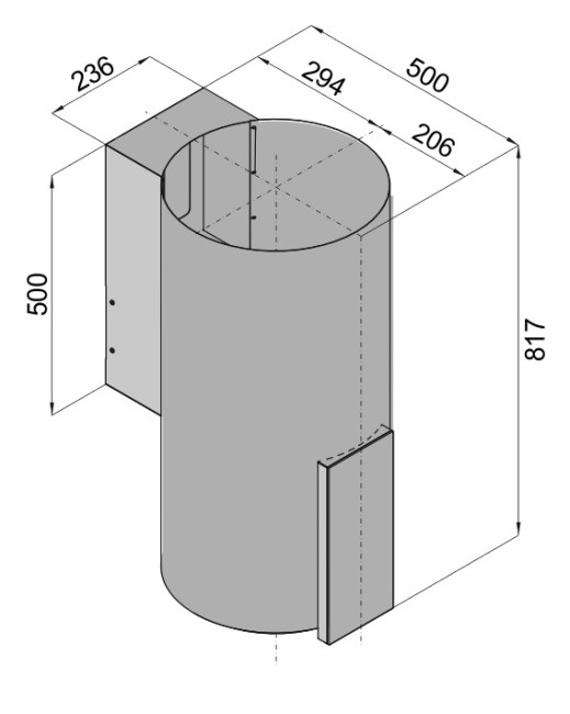 Вытяжка Konigin Equilibrium W Steel Glass