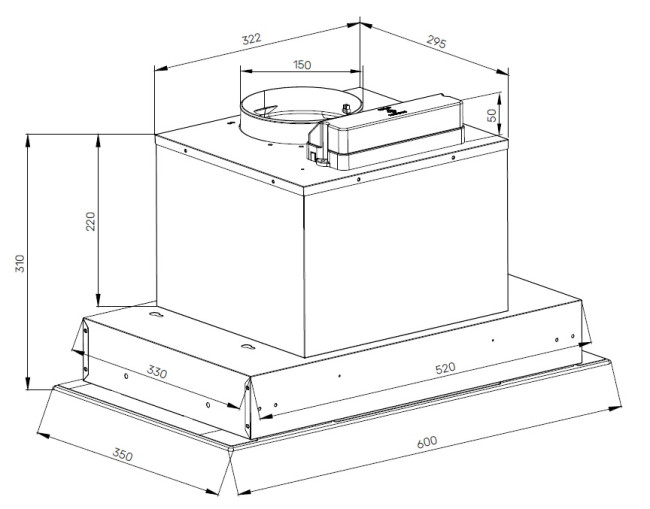 Вытяжка Kuppersberg INFLAT 60 W