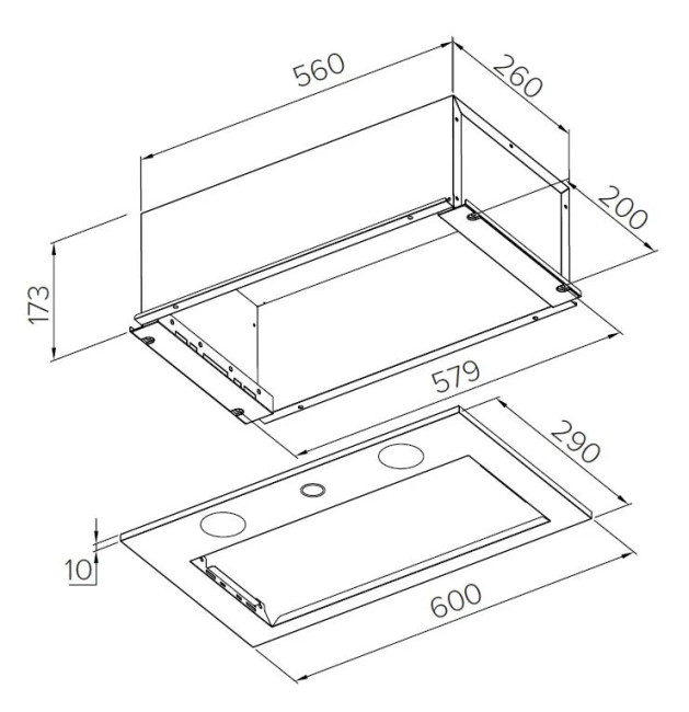 Вытяжка Meferi INBOX60WH PUSH COMFORT