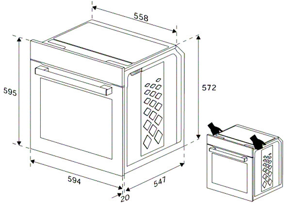 Встраиваемый электрический духовой шкаф Indesit IFE 3634 WH