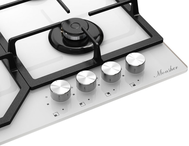 Газовая варочная панель Monsher MGG 63 Blanc