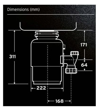 Бытовой измельчитель In Sink Erator Evolution 150 Бытовой измельчитель In Sink Erator Evolution 150