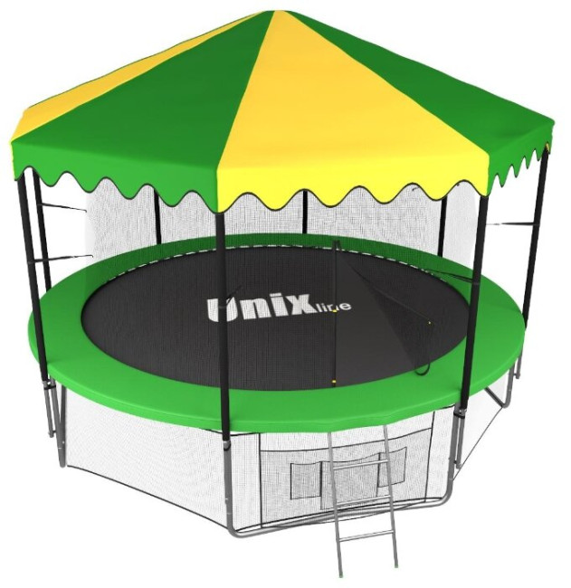 Каркасный батут Unix Line 12ft inside с крышей 366х366х269 см Каркасный батут Unix Line 12ft inside с крышей 366х366х269 см