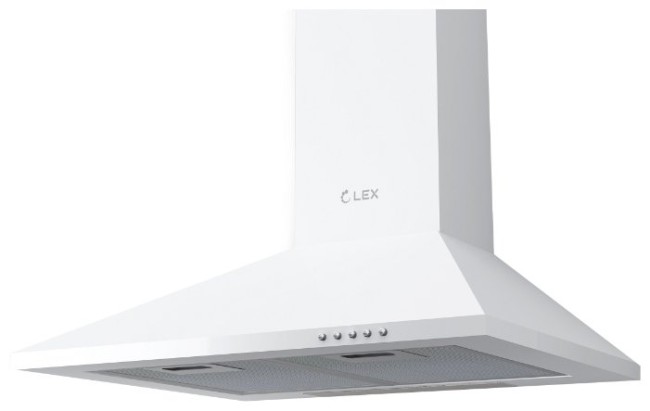 Каминная вытяжка LEX BASIC 600 white