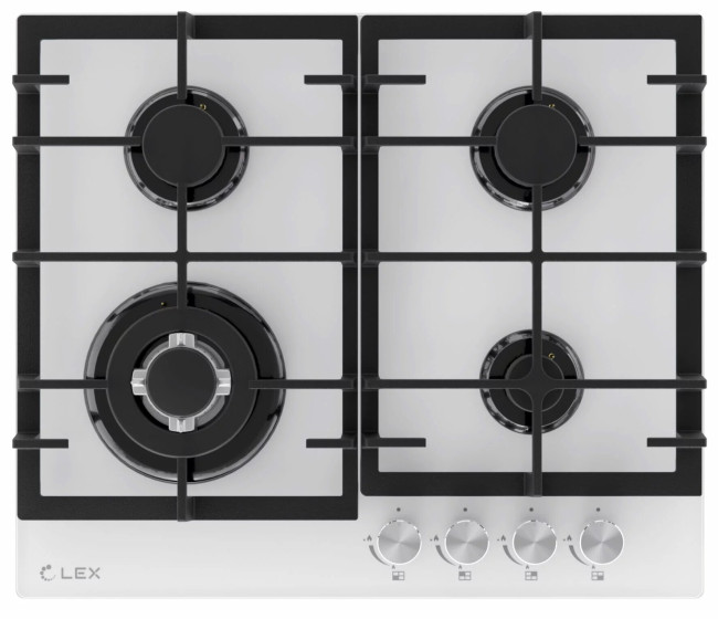 Встраиваемая газовая варочная панель Lex GVG 645 WH