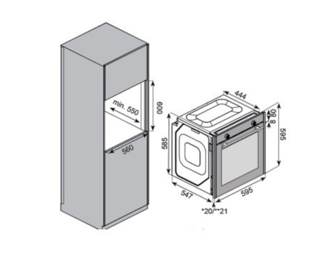 Встраиваемый электрический духовой шкаф Kuppersberg KSO 610 SG