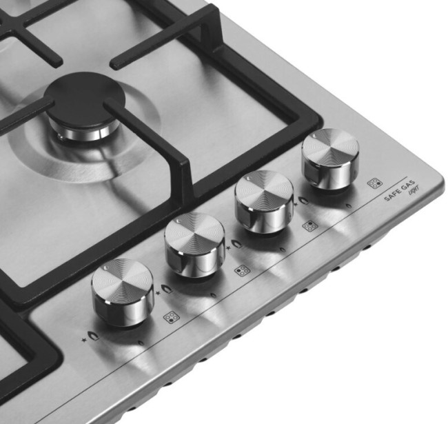 Встраиваемая газовая варочная панель Meferi MGH604IX Light