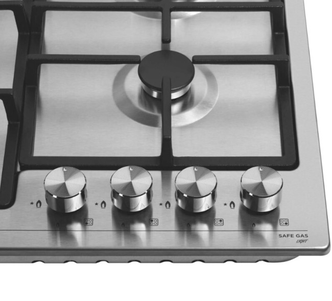 Встраиваемая газовая варочная панель Meferi MGH604IX Light