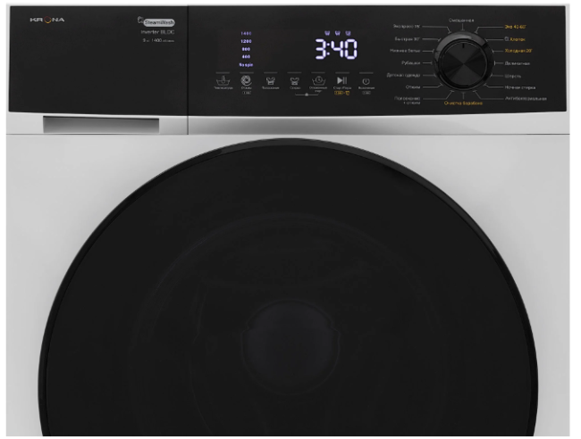 Комплект стиральная и сушильная машина Krona RHENE MAX WHITE 1400 9K WM + 8K DM