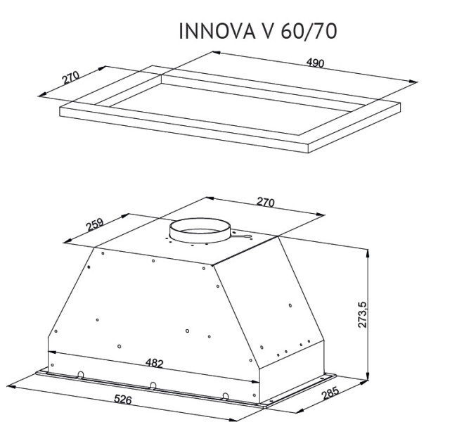 Вытяжка Kuppersberg INNOVA V 60 Black