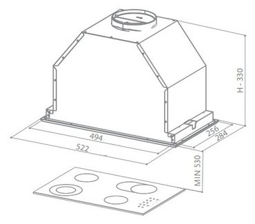 Встраиваемая вытяжка Faber INCA LUX EG8 X A70