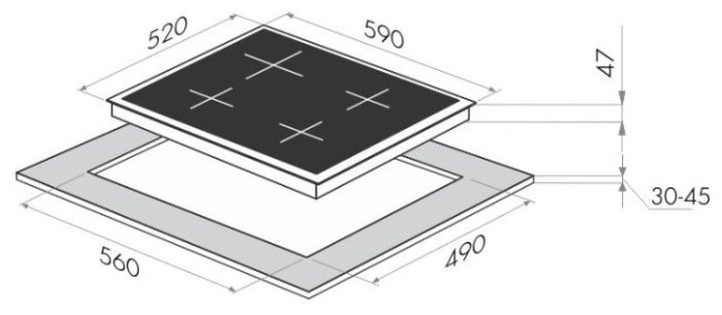 Электрическая варочная панель MAUNFELD MVCE59.4HL.SZ-WH