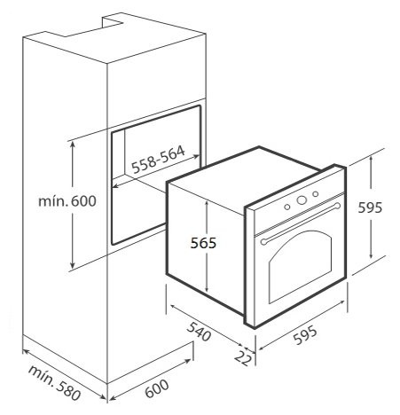 Электрический духовой шкаф TEKA HR 650 AG B (41562113)