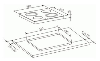 Индукционная варочная панель MBS PI-605