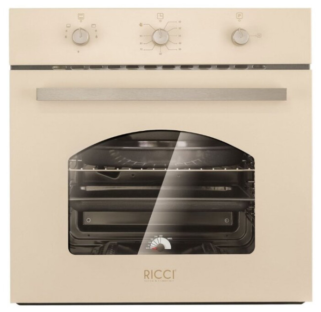 Встраиваемый газовый духовой шкаф RICCI RGO-611BG