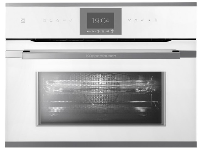 Компактный духовой шкаф с микроволнами Kuppersbusch CBM 6550.0 W3 Компактный духовой шкаф с микроволнами Kuppersbusch CBM 6550.0 W3